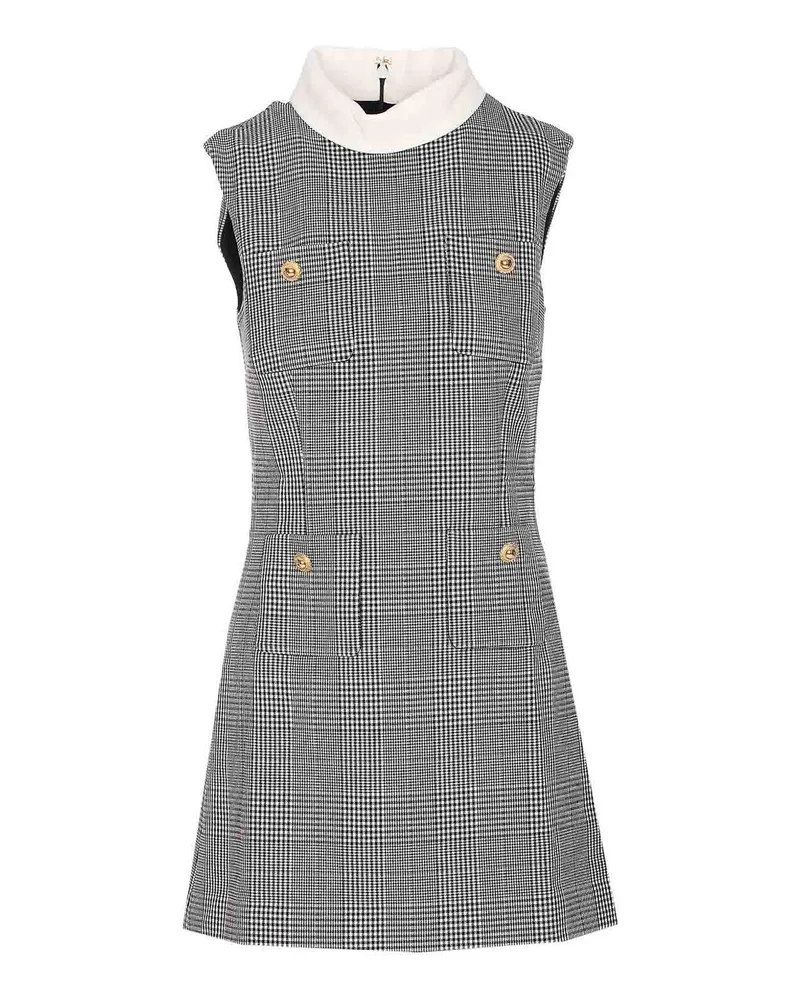 Self-Portrait Knielanges Kleid - Grau Grau