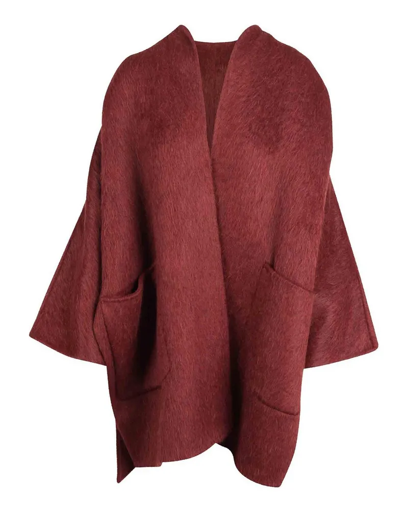 Max Mara Langer Mantel - Rot Rot