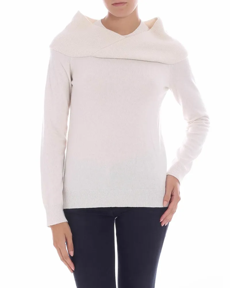 FUZZI Rollkragenpullover - Weiß Weiß