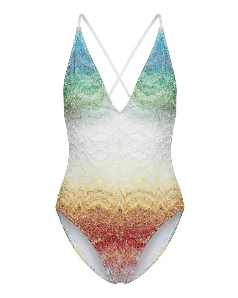 Missoni Badeanzug - Weiß Weiß