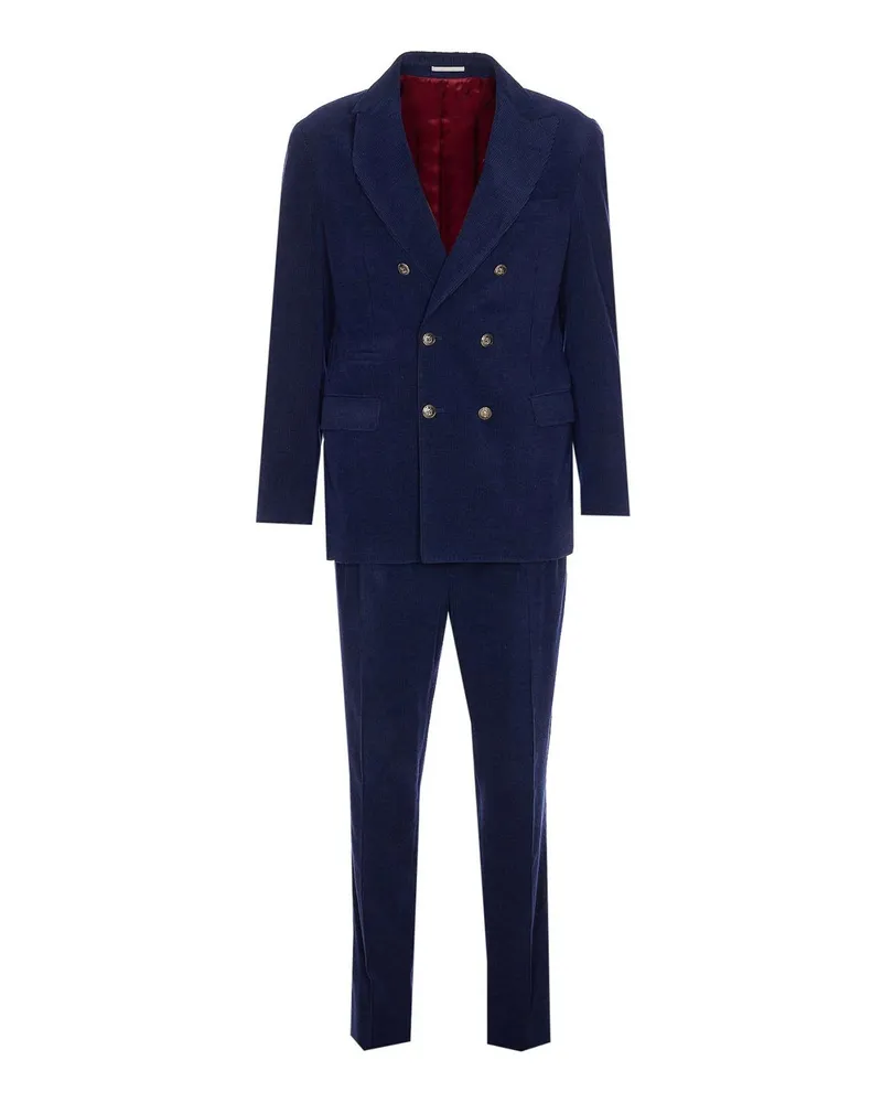 Brunello Cucinelli Eleganter Anzug - Blau Blau