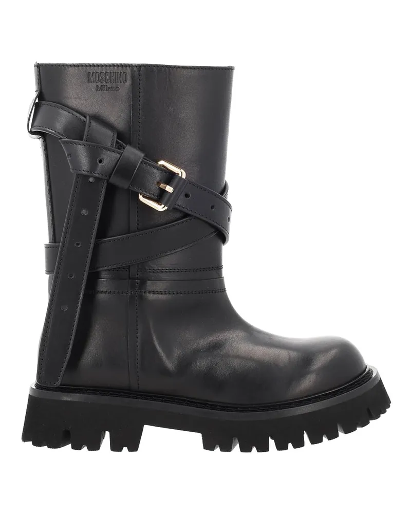 Moschino Stiefel - Schwarz Schwarz