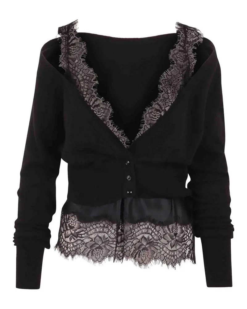 Ermanno Scervino Cardigan - Schwarz Schwarz