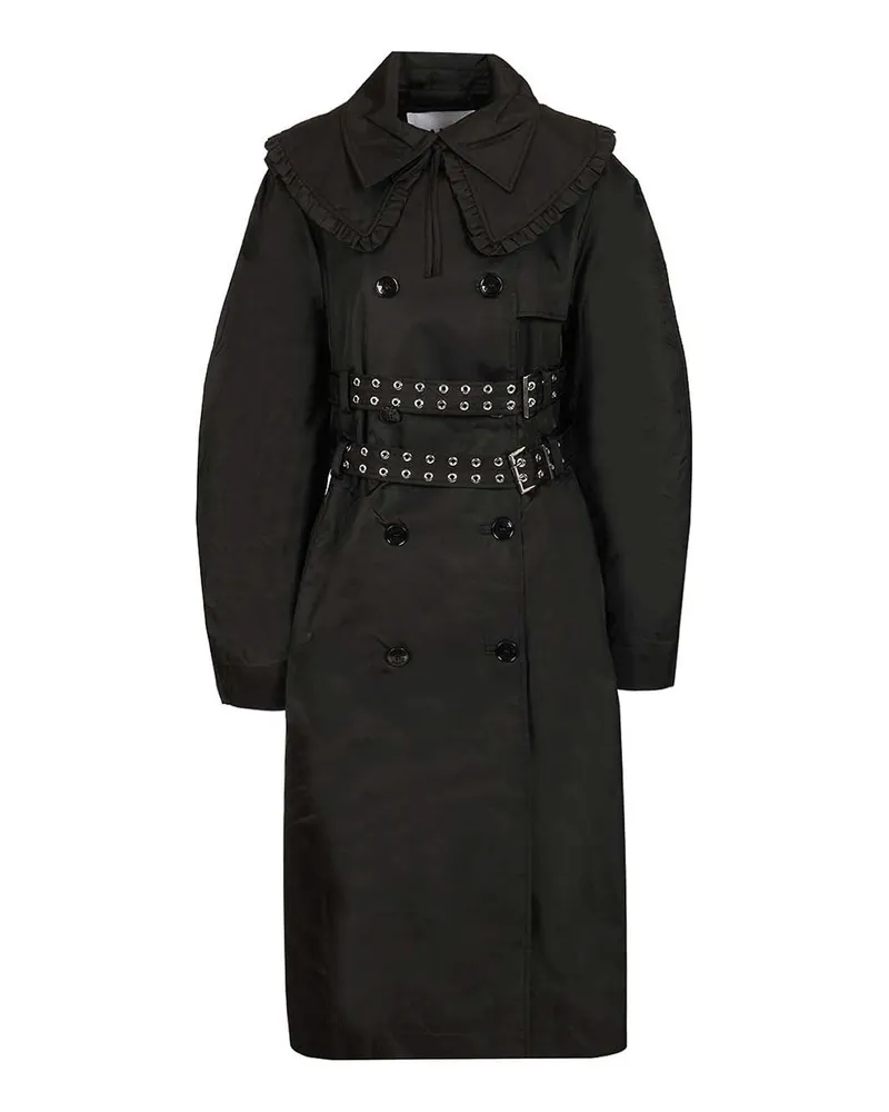 Ganni Trenchcoat - Schwarz Schwarz