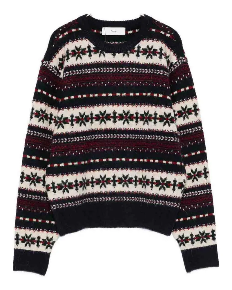 Dunst Rundhalspullover - Blau Blau