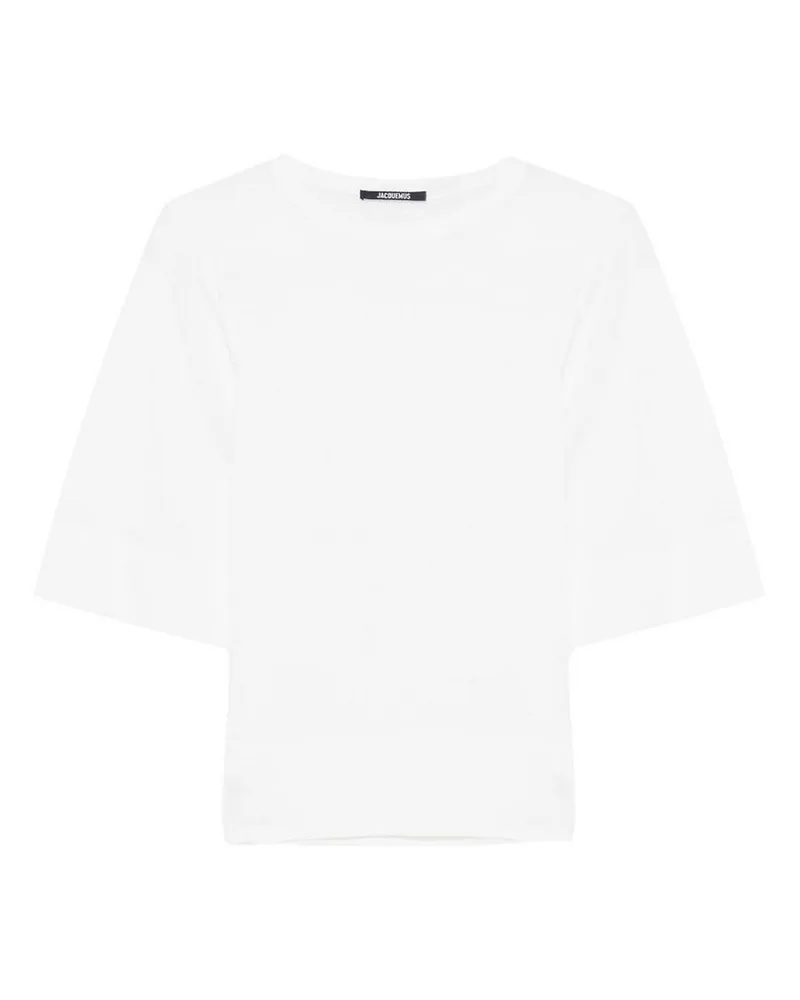 Jacquemus Rundhalspullover - Weiß Weiß