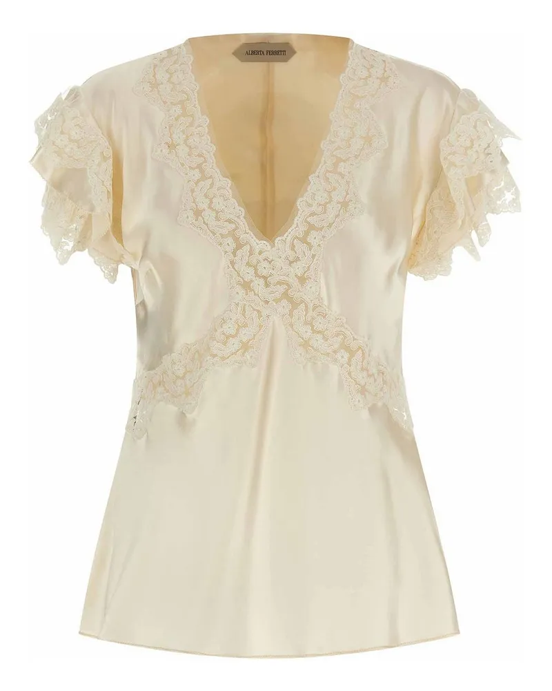 Alberta Ferretti Top - Beige Beige