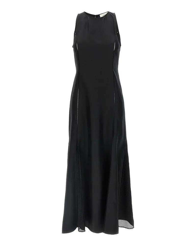 Loulou Studio Knielanges Kleid - Schwarz Schwarz