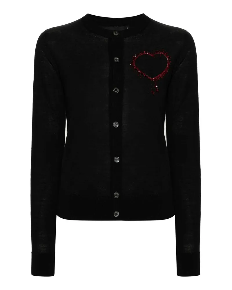 Dsquared2 Rundhalspullover - Schwarz Schwarz