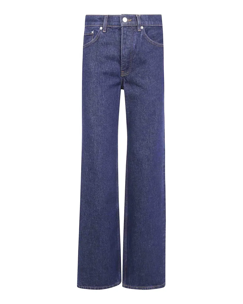 Anine Bing Straight Leg Jeans - Blau Blau