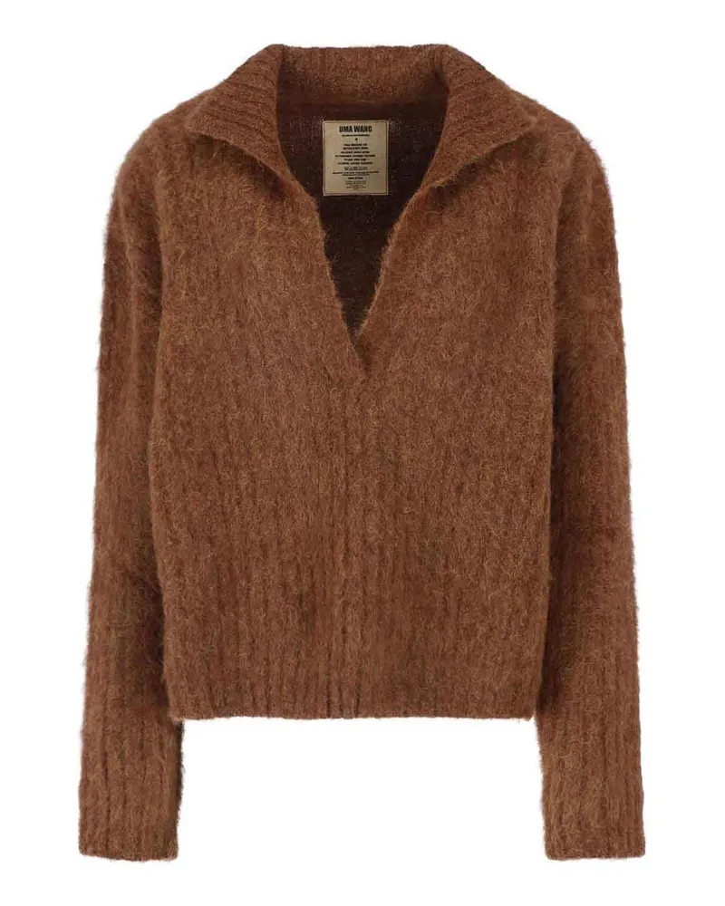 Uma Wang V-Pullover - Braun Braun