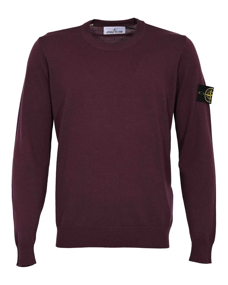 Stone Island Rundhalspullover - Lila Lila