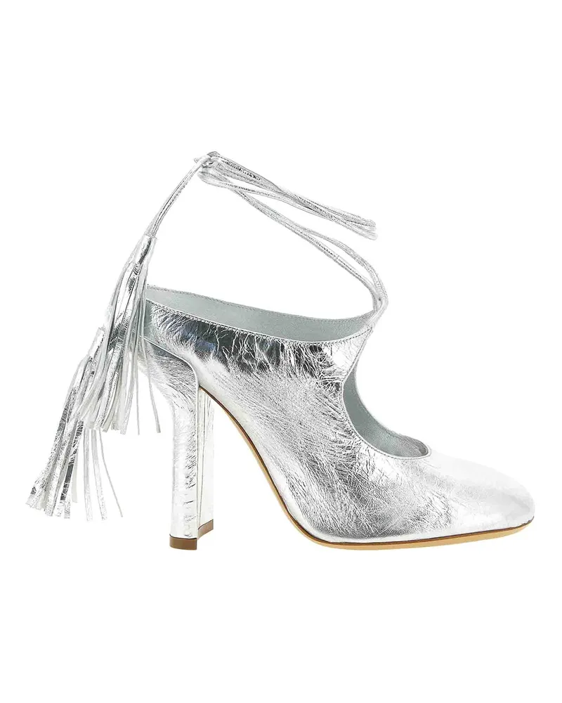 Dries van Noten Mules - Silber Silber