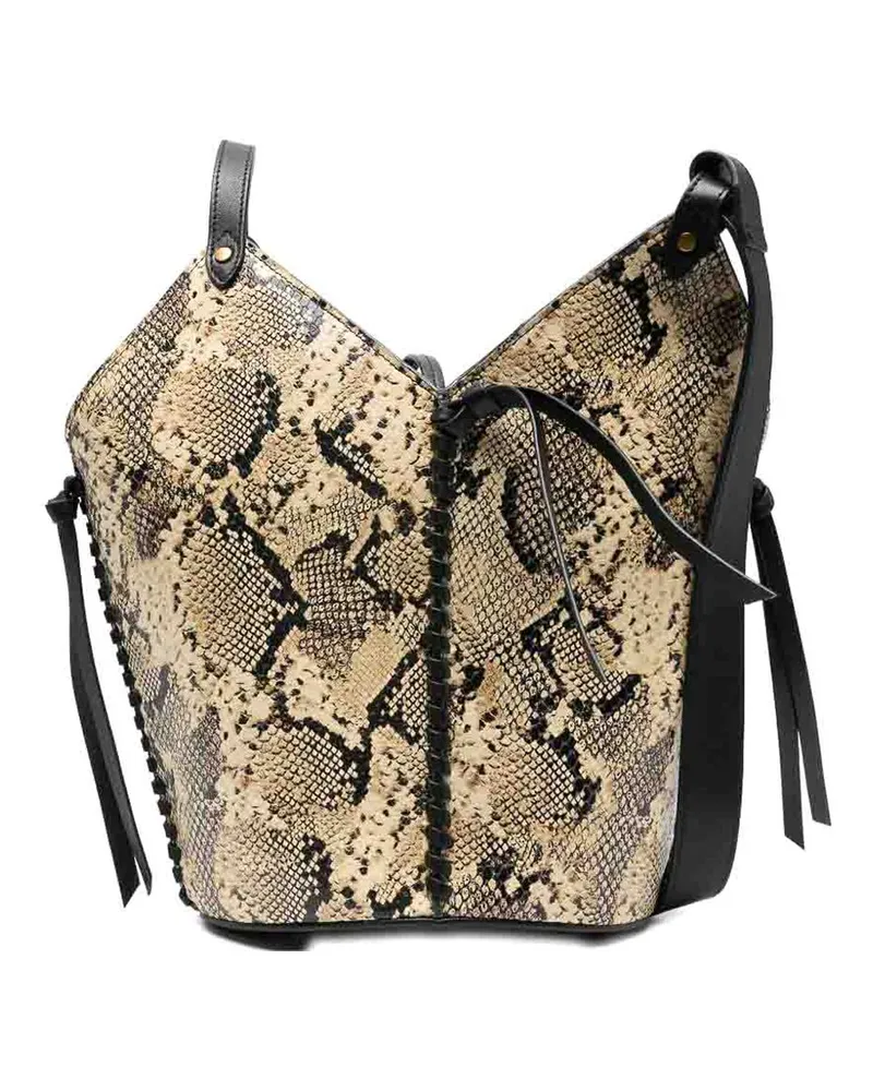 Isabel Marant Umhängetasche - Beige Animal