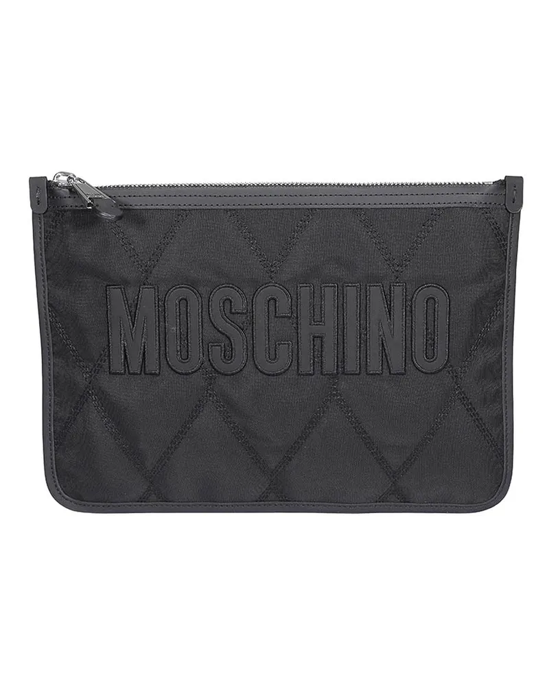 Moschino Clutch - Schwarz Schwarz