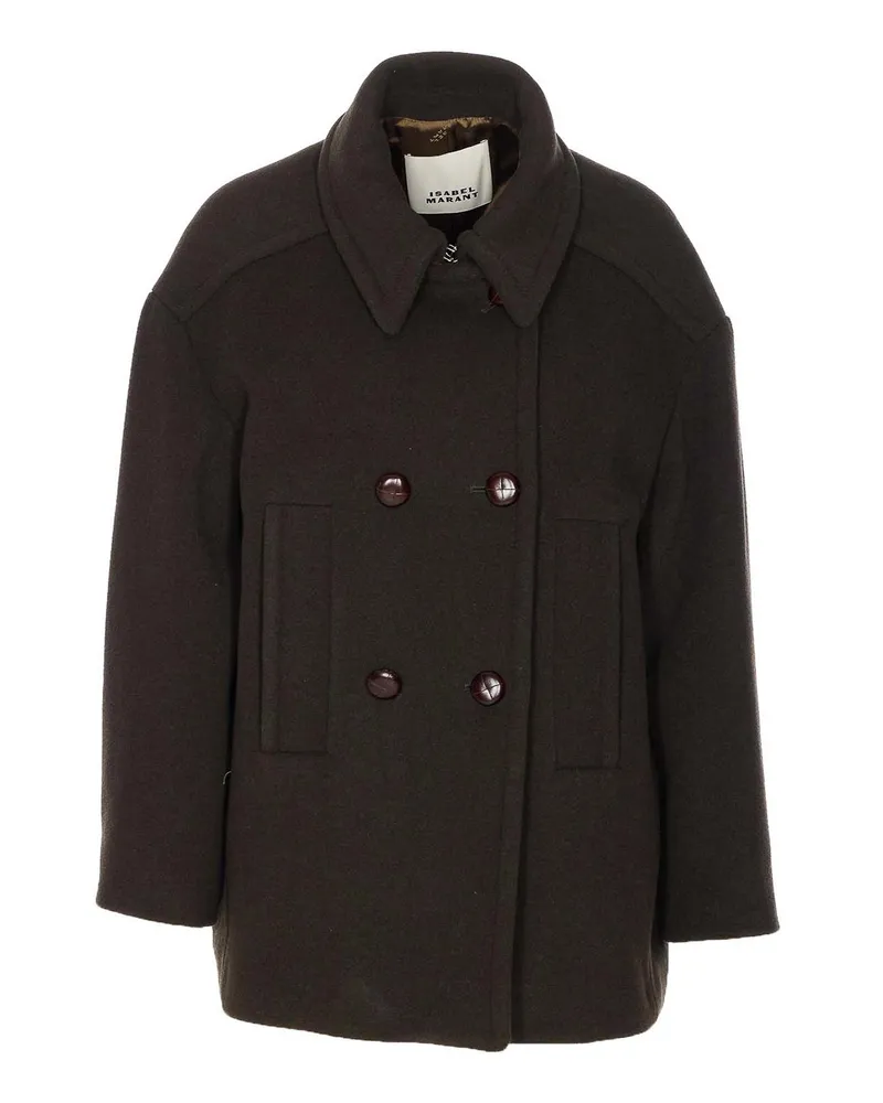 Étoile Isabel Marant Kurzer Mantel - Grün Grün