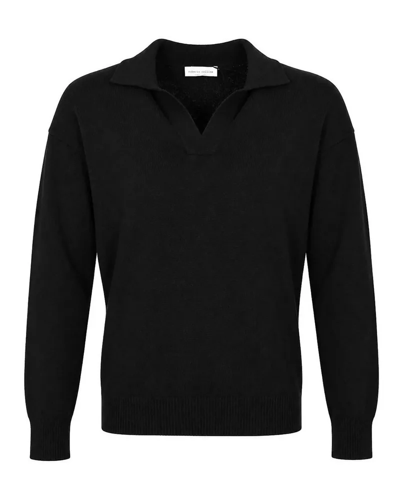 Roberto Collina Poloshirt - Schwarz Schwarz