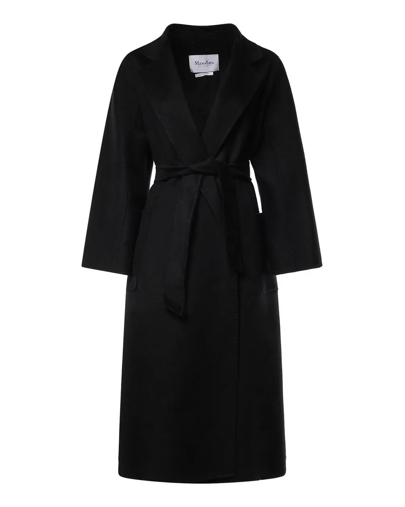Max Mara Knielanger Mantel - Schwarz Schwarz