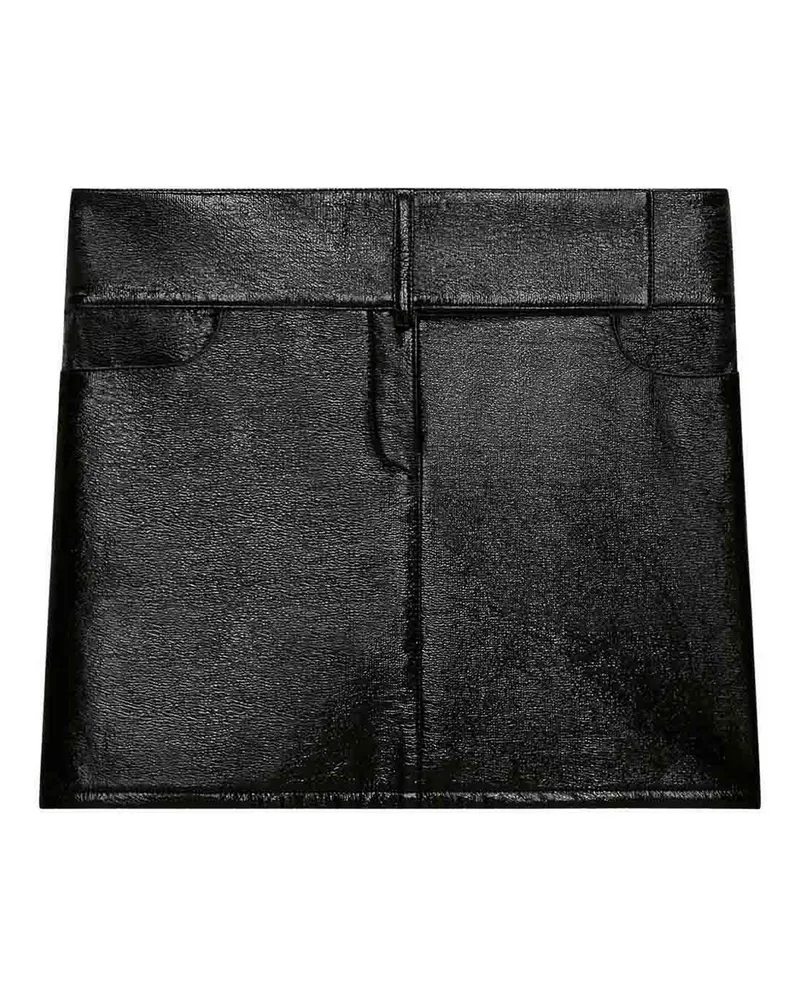 Courrèges Minirock - Schwarz Schwarz