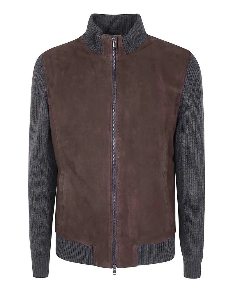 BARBA Lederjacke - Braun Braun