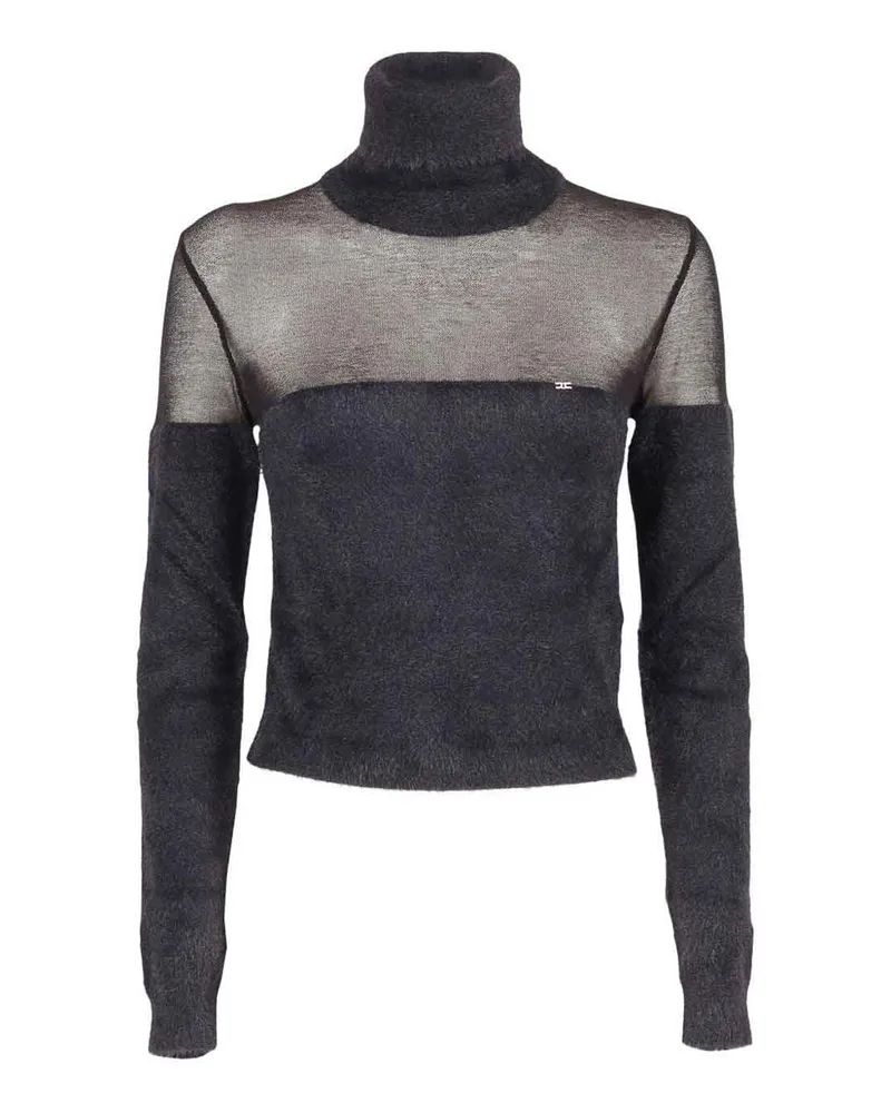 Elisabetta Franchi Rundhalspullover - Schwarz Schwarz