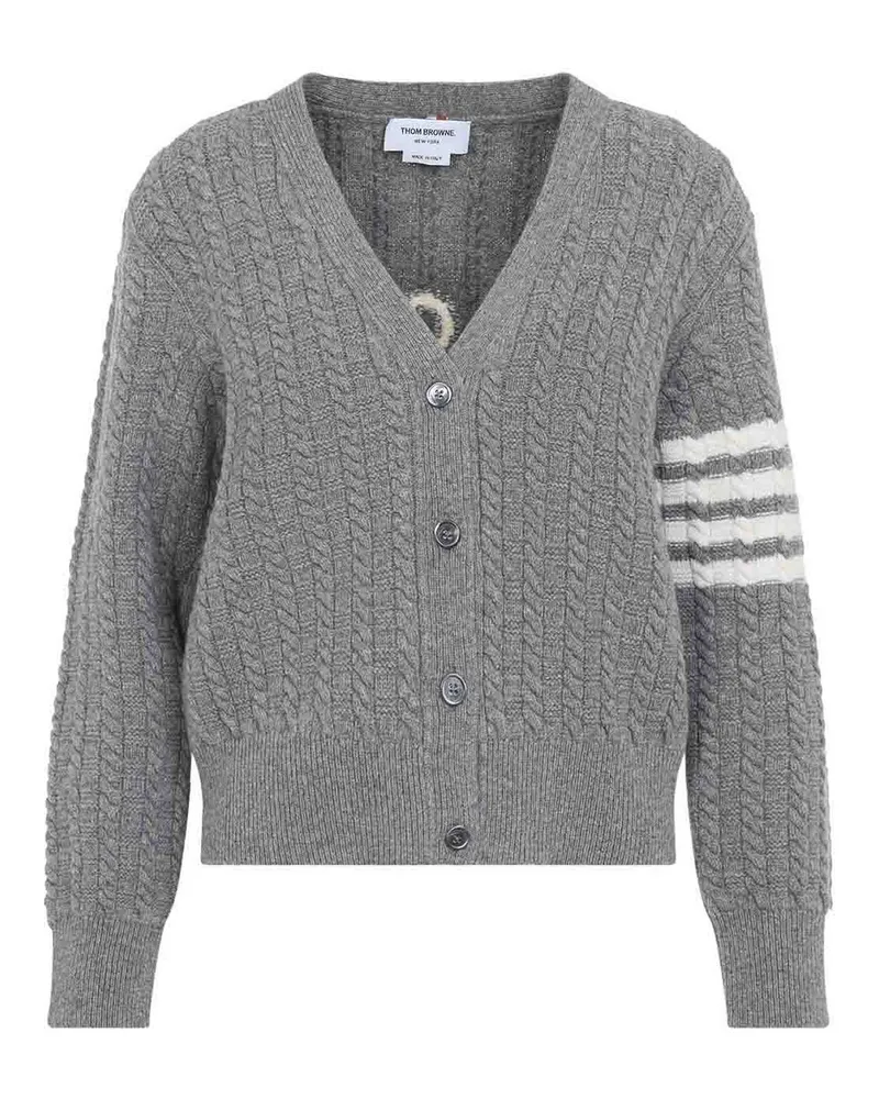 Thom Browne Cardigan - Grau Grau