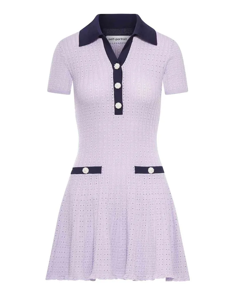Self-Portrait Kurzes Kleid - Rosa Rosa