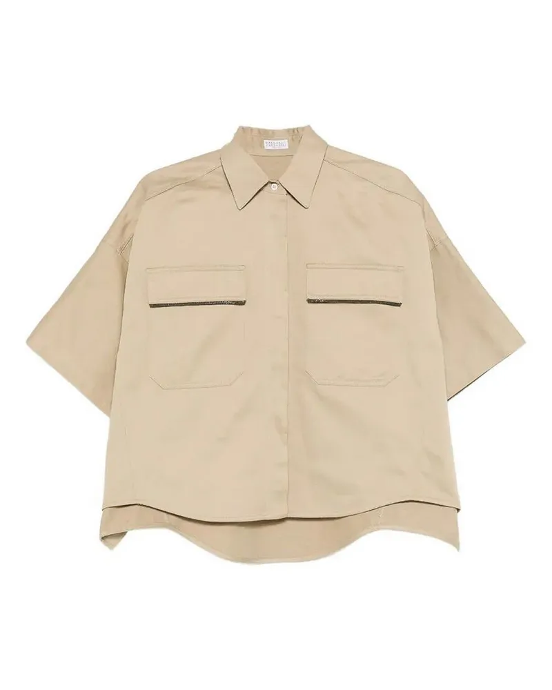 Brunello Cucinelli Hemd - Camel Beige