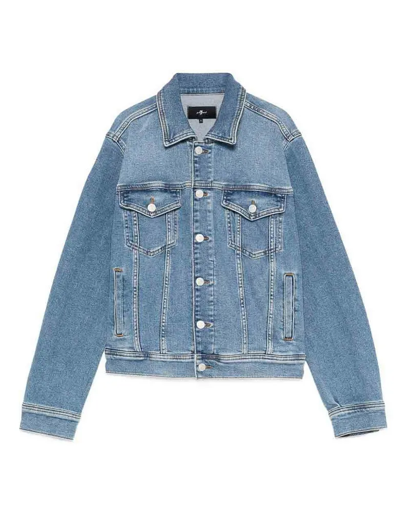 Seven7 Jeansjacke - Blau Blau