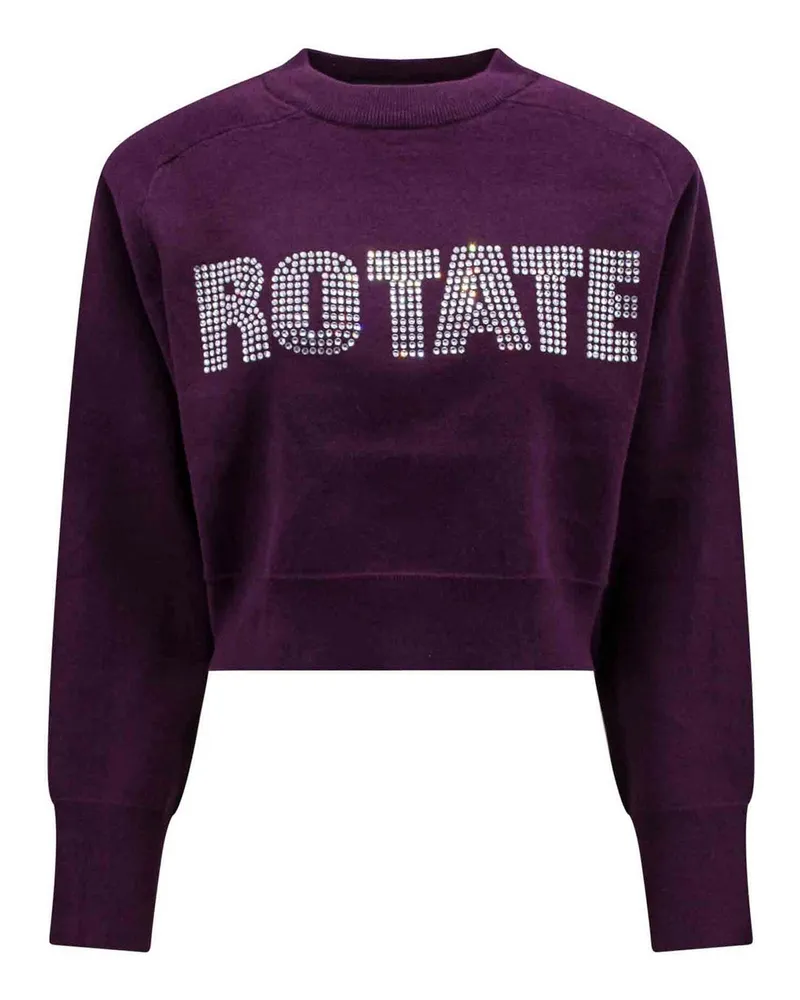 ROTATE Birger Christensen Rundhalspullover - Lila Lila