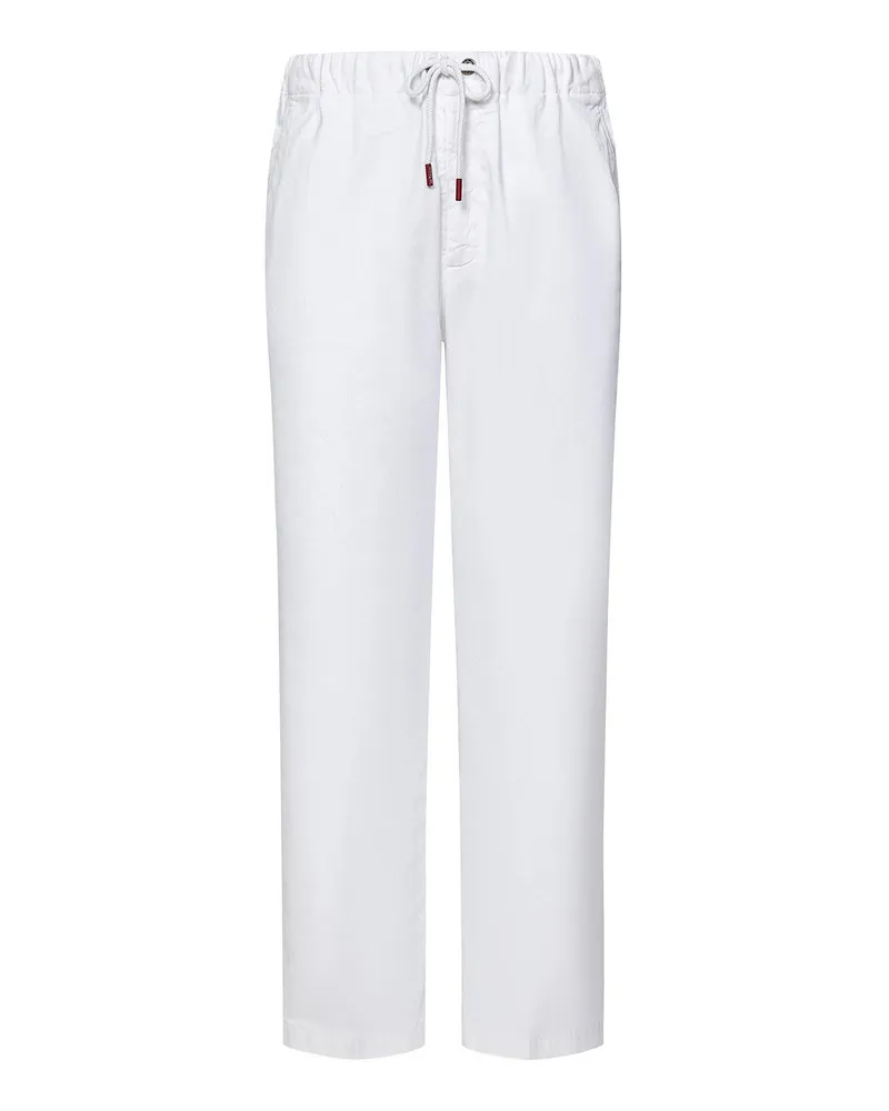 Kiton Casual Hose - Weiß Weiß
