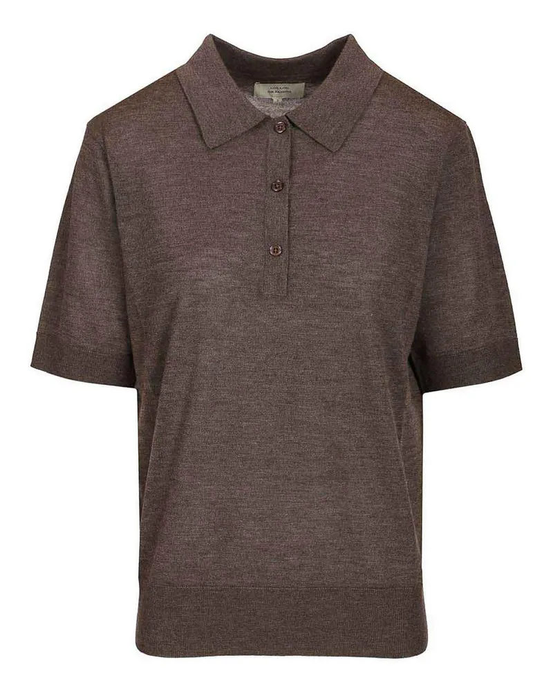 Loulou Studio Poloshirt - Braun Braun