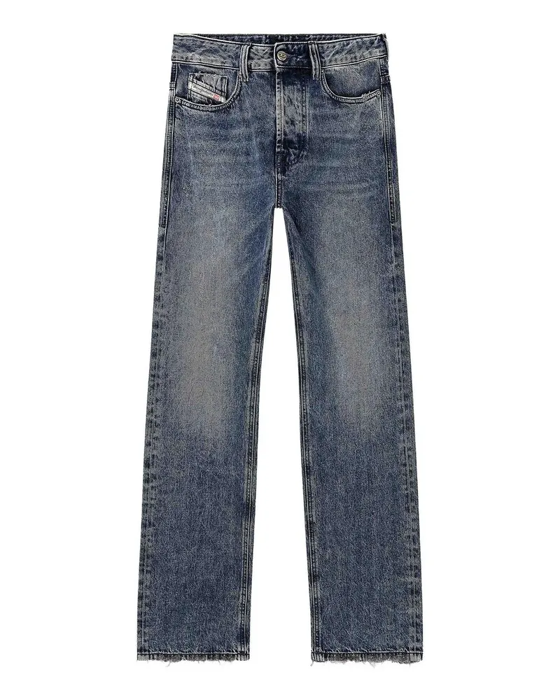 Diesel Straight Leg Jeans - Blau Blau