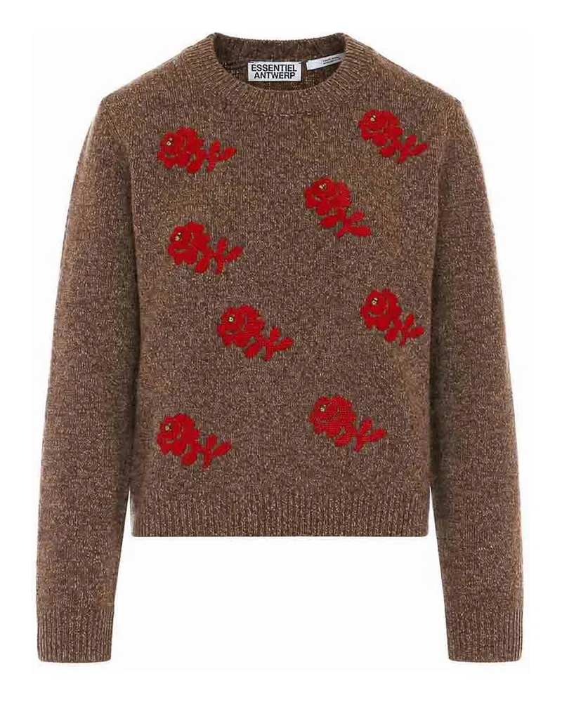 Essentiel Rundhalspullover - Beige Beige