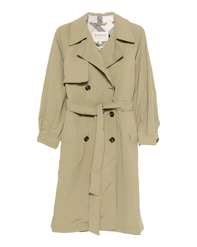 Barbour Knielanger Mantel - Grün Grün