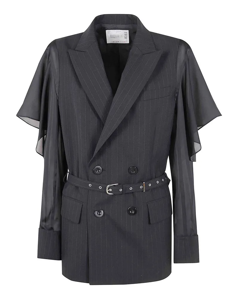 Sacai Casualjacke - Schwarz Schwarz
