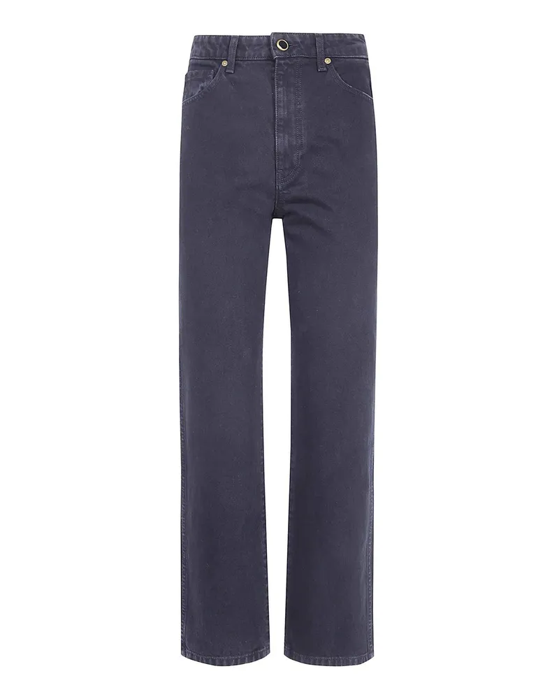 KHAITE Straight Leg Jeans - Blau Blau