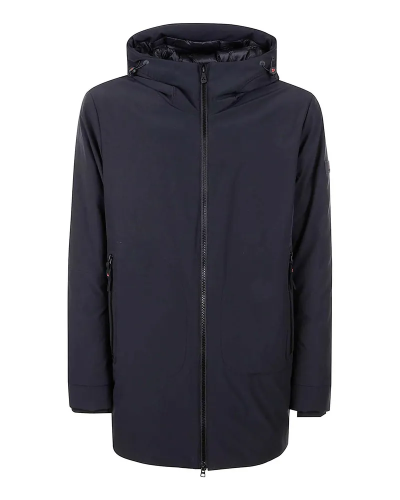 Peuterey Knielanger Mantel - Schwarz Schwarz