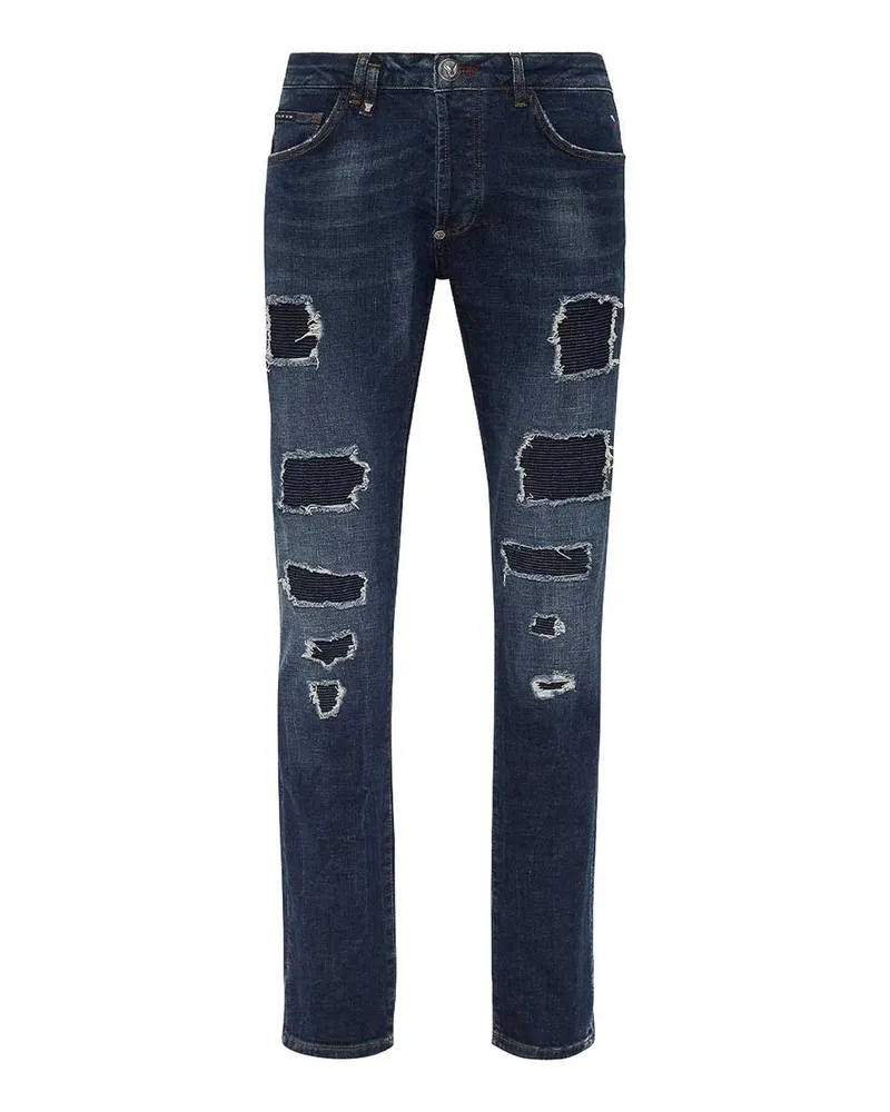 Philipp Plein Bootcut Jeans - Jeansblau Jeansblau