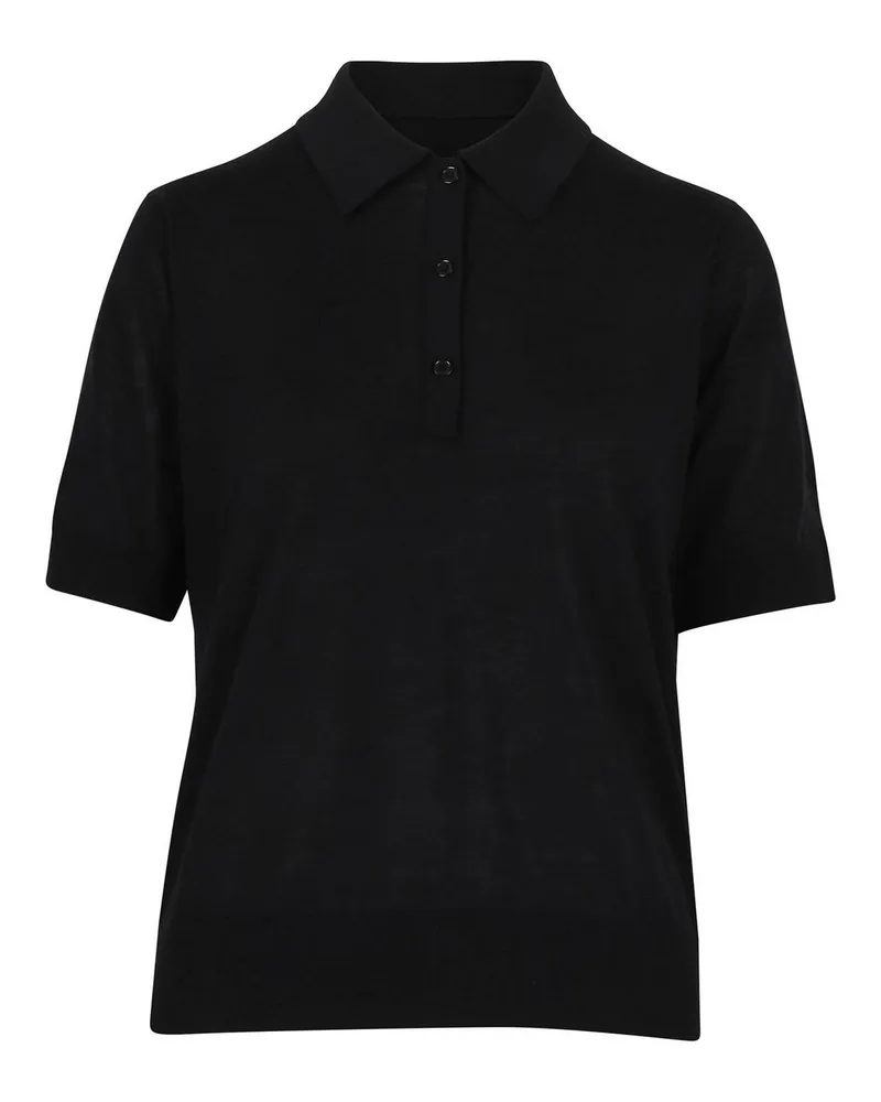 Loulou Studio Poloshirt - Schwarz Schwarz
