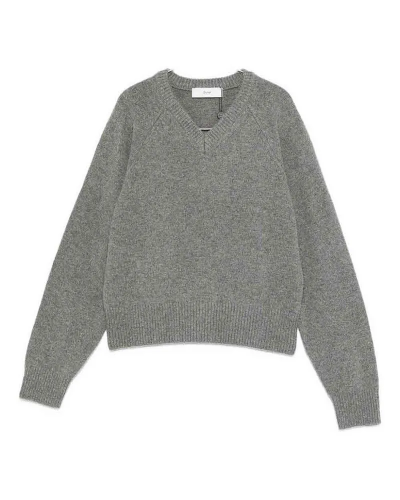Dunst V-Pullover - Grau Grau