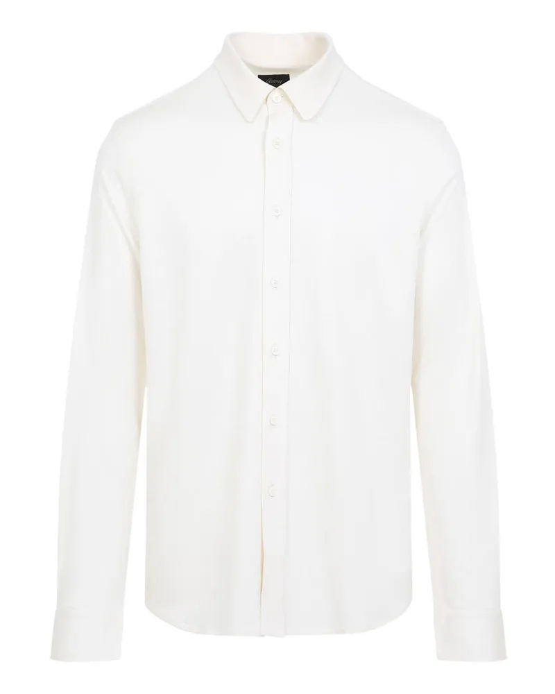 Brioni Hemd - Weiß Weiß