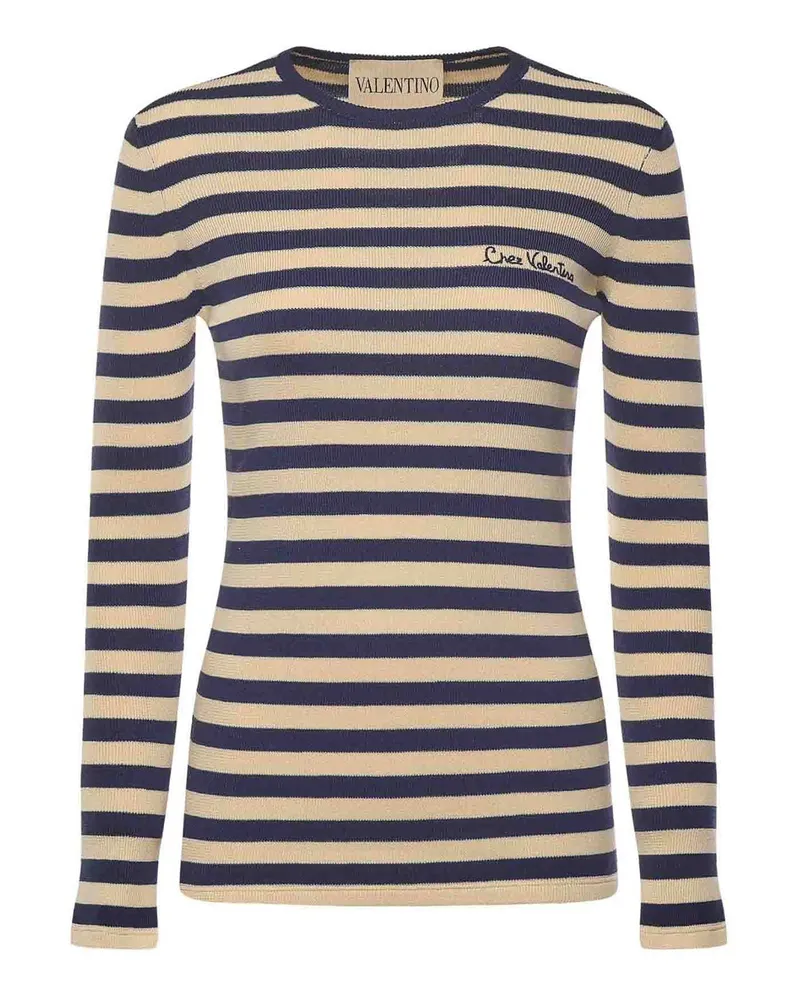 Valentino Garavani Rundhalspullover - Blau Blau