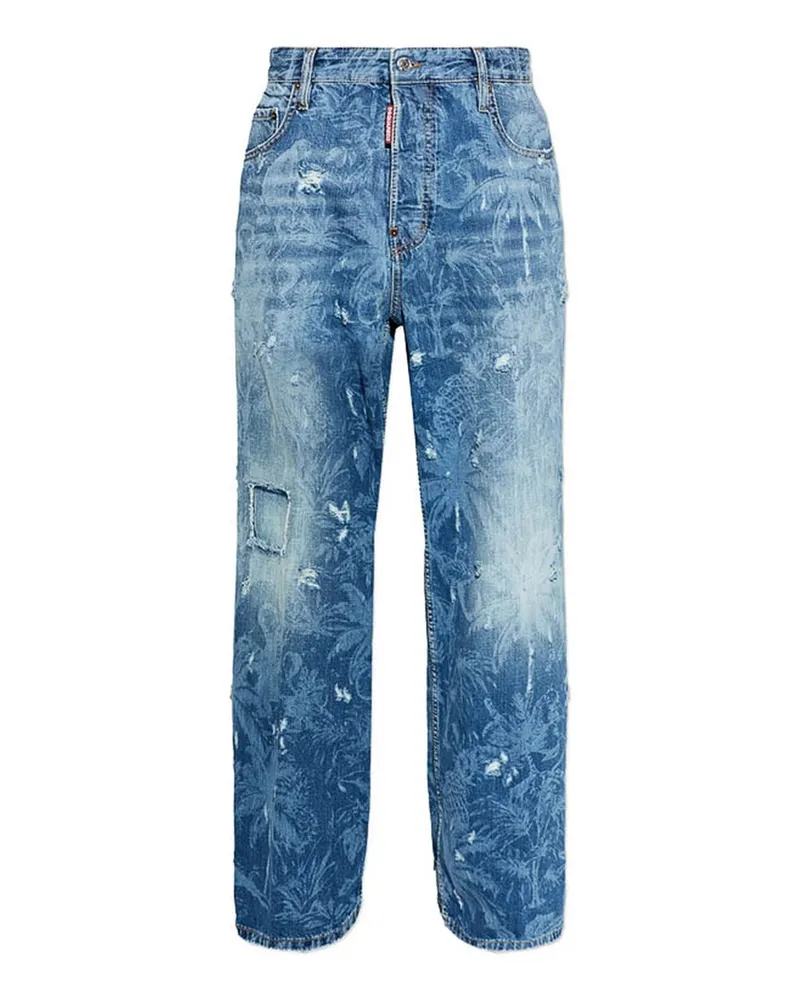 Dsquared2 Straight Leg Jeans - Blau Blau