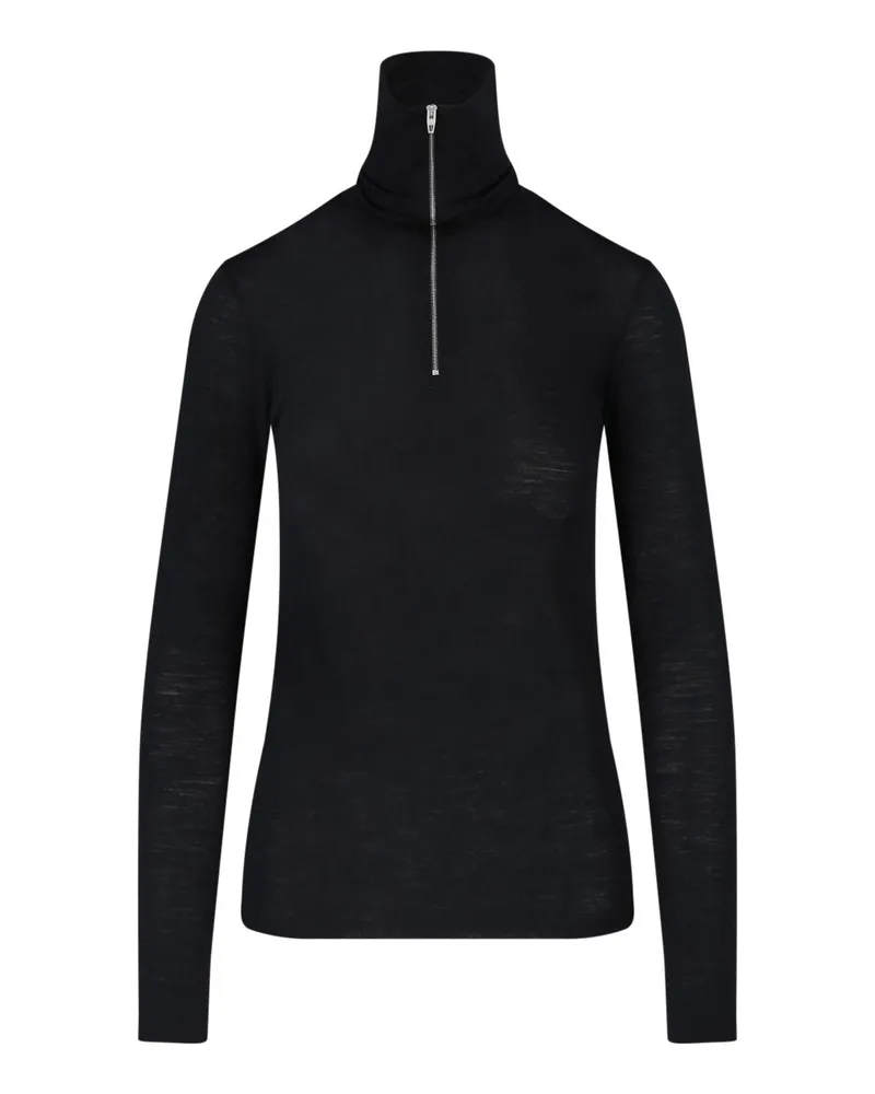 Jil Sander Rollkragenpullover - Schwarz Schwarz