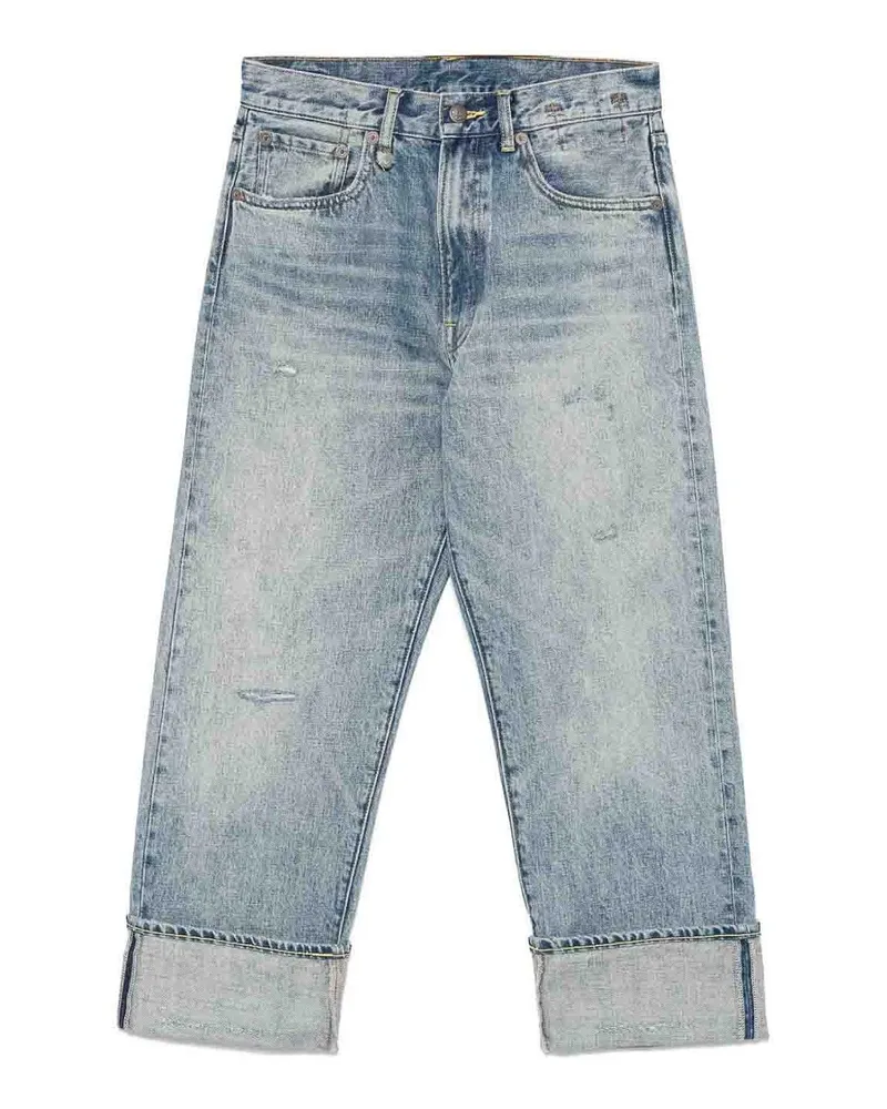 R13 Straight Leg Jeans - Blau Blau