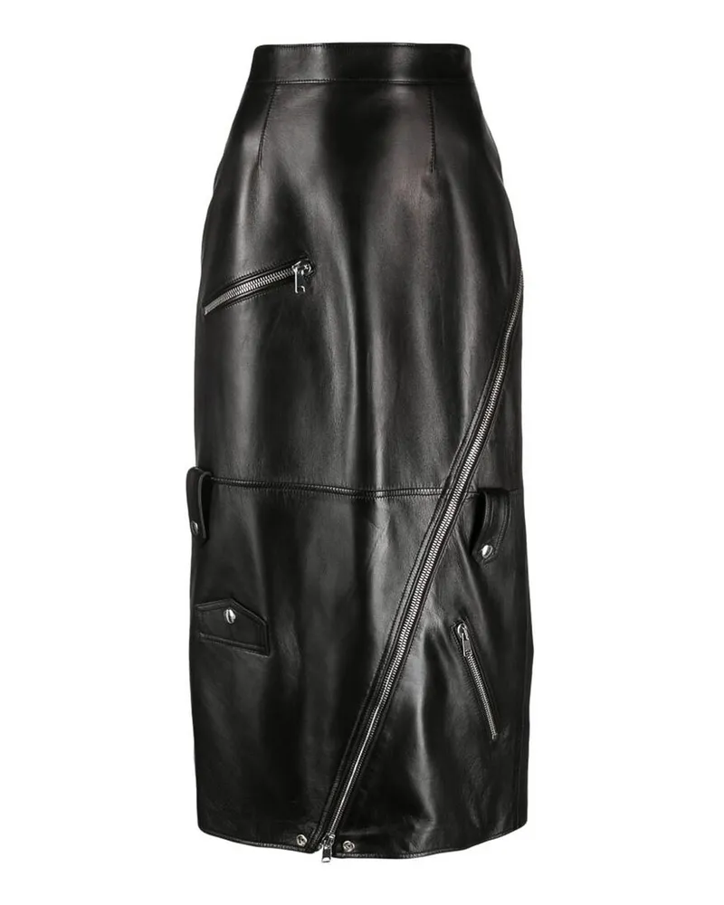 Alexander McQueen Midirock - Schwarz Schwarz