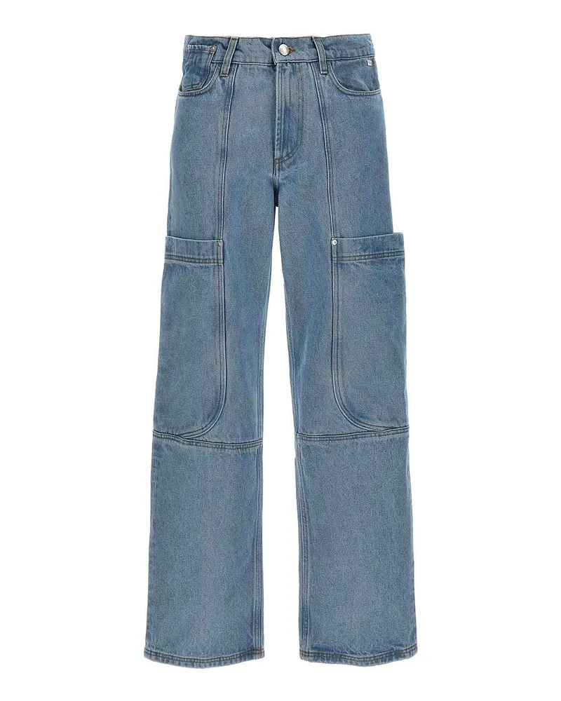GCDS Straight Leg Jeans - Hellblau Hellblau