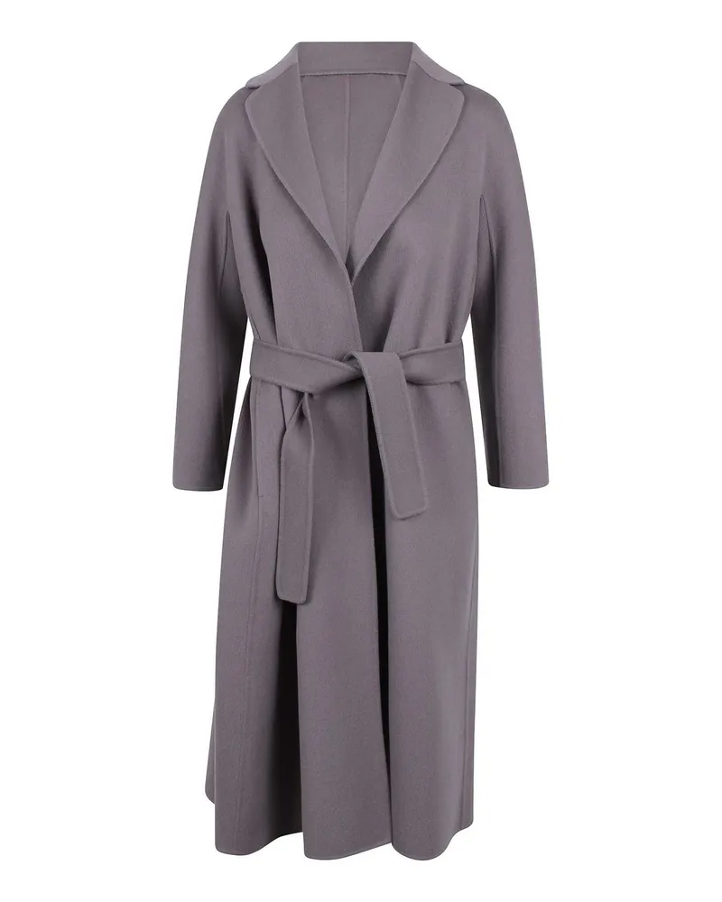 Max Mara Langer Mantel - Grau Grau