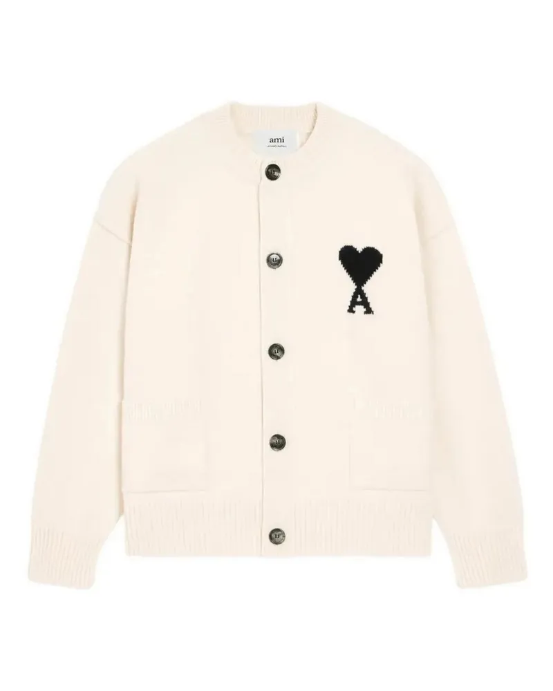 AMI Paris Cardigan - Weiß Weiß